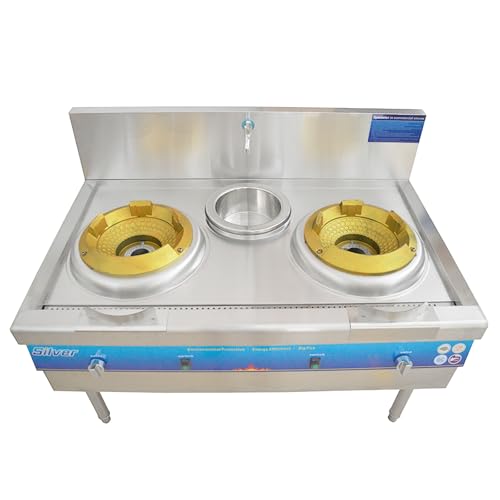 Commercial Gas Wok Range with Double Burners