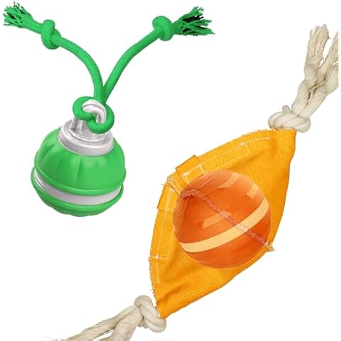 Peppy Pet Ball for Dogs,Football Cover Fetch Throw Dog Ball,Motion Activate Rolling Ball for Puppy Cover