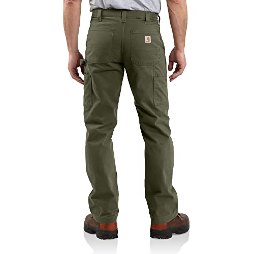 Carhartt Men's Relaxed Fit Washed Twill Dungaree Pant, Army Green, 36W X 32L #TOP2