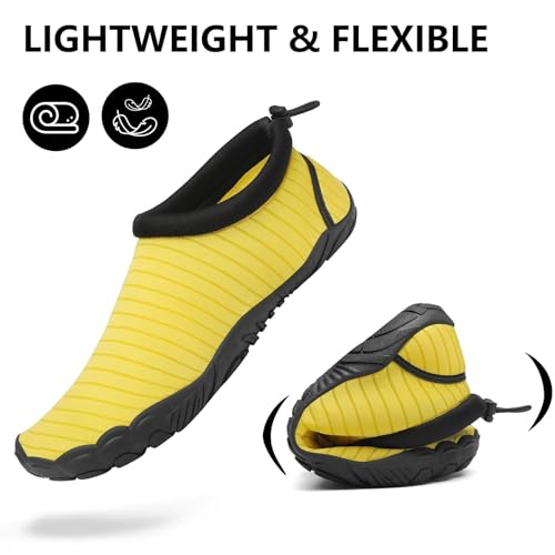 Image of Mishansha Womens Mens Water Swim Shoes Wide Toe Box Barefoot Shoes US Size 5.5-13.5 Women / 3-11.5 Men