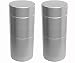 Herb Stash Jars | 2 Solid Aluminum Airtight Smell Proof Containers #1 Best Way To Preserve Spices & Herbs