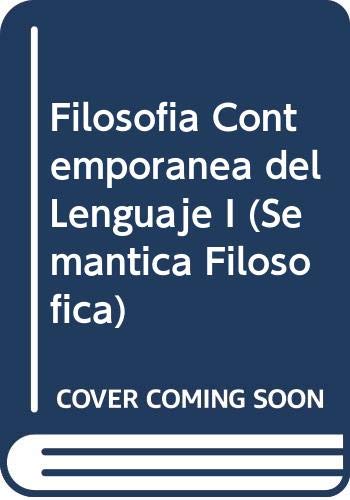 FILOSOFIA CONTEMPORANEA DEL LENGUAJE