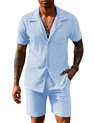 Ensemble short 2 pièces homme URRU beach outfits vêtement de plage été