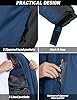 TACVASEN Casual Jackets for Men Warm Fleece Jacket Mountain Ski Parka Outdoor Cotton Windbreaker Jacket , Denim Blue, XXL #5