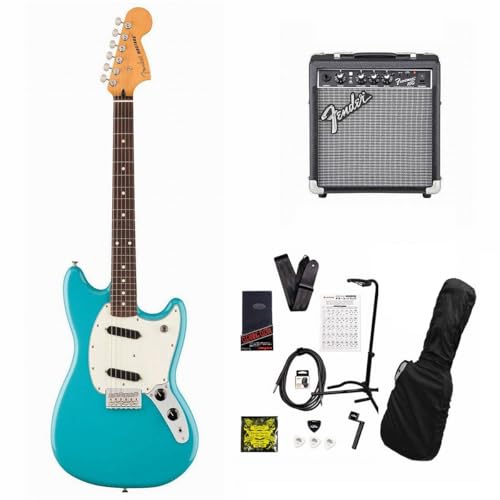 フェンダーPlayer II Mustang Rosewood FB Aquatone Blue フェンダー10Wアンプ付属エレキギター初心者12点セットR