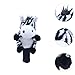 Yiju Plush Golf Wood Headcover Golf Supplies Guard Portable Club Giveaway Golf Club Head Cover Head Cover for Festivals Women Men, Zebra
