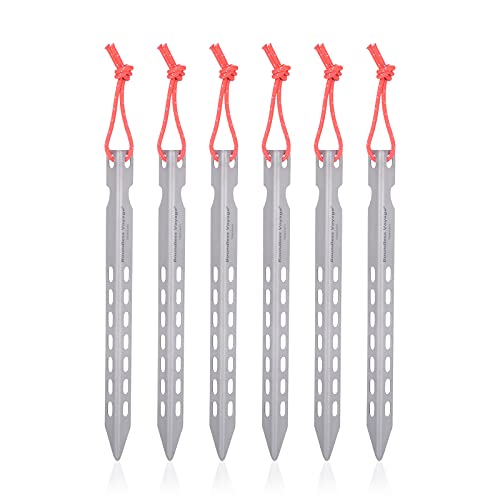iBasingo 6pieces/Lot Ultralight Titanium Tent Pegs Outdoor...