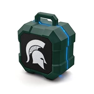SOAR NCAA Shockbox LED Wireless Bluetooth Speaker, Michigan State Spartans