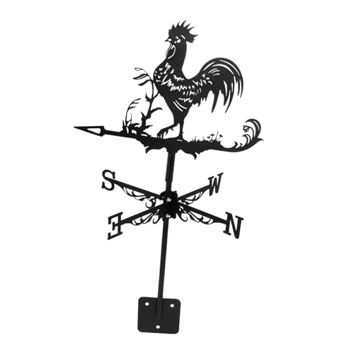 Girouette coq de toit stable et facile à assembler pour extérieur