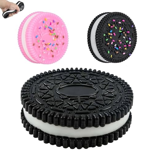 PRVCFZ 3 PCS Taba Squishy Set Gumdrop Squishy Collection Squishy for Desk Use Travel Companion Social Gatherings Portable Pocket Item 1 Large Unit Plus 2 Frosted Units in Black and Pink