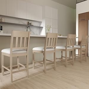 25" Counter Height Bar Stools Set of 2 Farmhouse Kitchen Island Stools Upholstered Linen Fabric Barstools with Back & Footrest for Home Island/Bar/Patio/Pub/Bar Shop,Brown 25 Counter Height Bar Stools Set of 2 Farmhouse Kitchen Island Stools Upholstered Linen Fabric Barstools with Back Footrest for Home IslandBarPatioPubBar ShopBrown