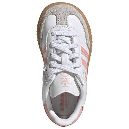 Adidas Originals Samba - Boys' Toddler (JP5488, White/Semi Pink Spark/Gum)4