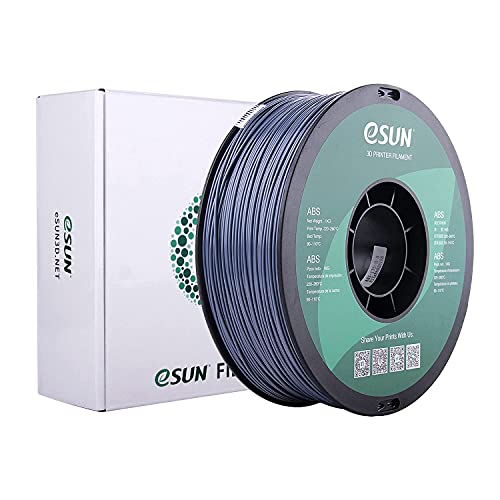 eSUN 1.75mm Gray ABS 3D Printer Filament 1kg Spool (2.2lbs), Gray