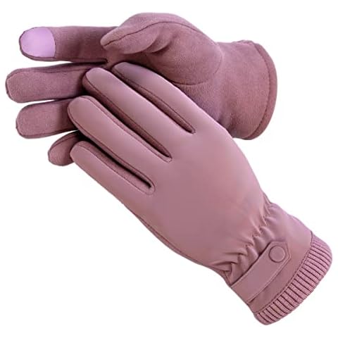 Guantes Invierno Termicos Tactiles Movil Hombre Mujer, Morado Cover