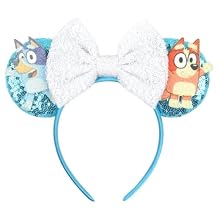 CLGIFT Hairband - Minnie Ears, Rose Gold, Handmade flexible headband, Suitable for kids and adult, Very, Shiny front side only, Bow Size - 5 inches, 1 Count Pack of 1