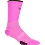 DEFEET Cyclismo 5in Sock Hi-Vis Pink/Black Stripe, S - Men's