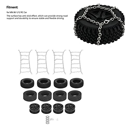 Rubber bandwielen 4-pack, rubberen aluminiumlegering 4-pack vervangende band en wiel voor RC-auto-upgradeonderdelen - Image 8