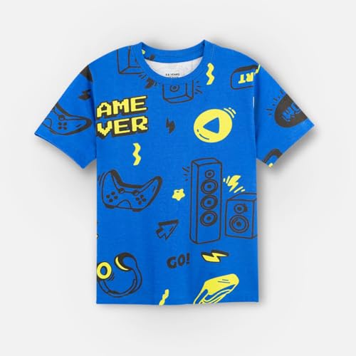 Image of Nap Chief Kids Unisex Pure Cotton Printed Co ord Sets for Boys & Girls, T Shirt and Shorts for Casual Wear