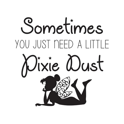 Vinilo decorativo Fairy Wall Decor con texto y acabado mate