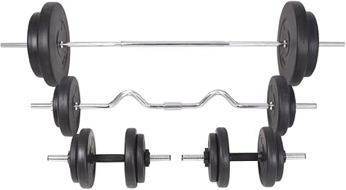 Vista 57 de Juego de mancuernas de 9 piezas de 33.1 libras, juego de mancuernas ajustables para hombres y mujeres, entrenamiento de fuerza, gimnasio en casa