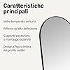 Amazon Basics - Specchio ad Arco a Figura Intera, Montaggio a Parete/Pavimento, 149,9cm x 40,6cm x 1,4cm, Nero #1