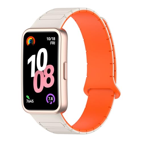 [KONXISA] �����o���h HUAWEI Band 10 / 9 / 8 �Ή� �o���h ���C�t���_�炩���V���R���x���g �������� �y�ʁA���K�A�ϋv���A�h���� �h�� �j�����p �X�^�C���b�V�� �r���v�x���g�i�X�^�[���C�g�J���[&�I�����W�j