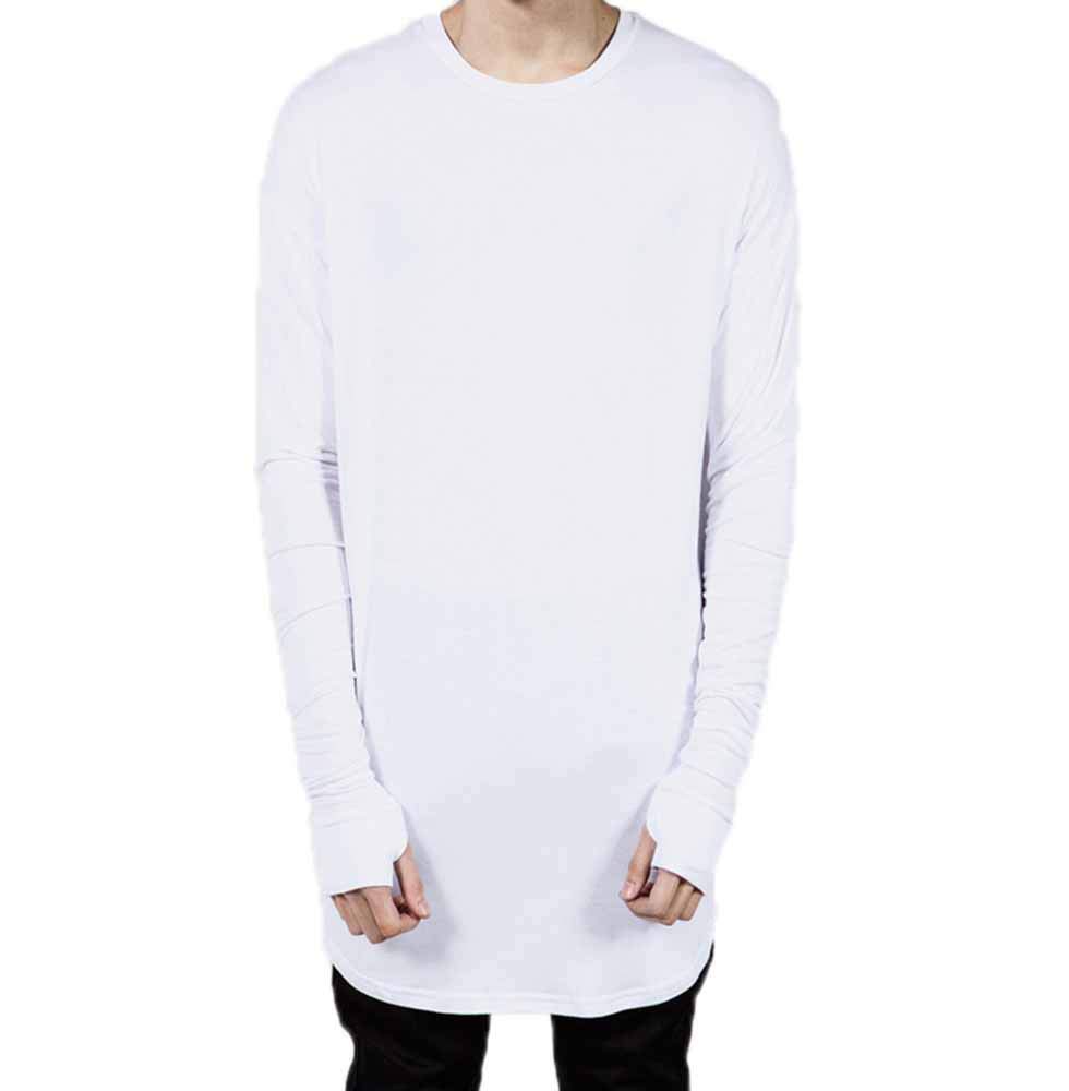 Tyga Swag Camiseta De Manga Larga Para Hombre, Puños Con Orificio Para El Pulgar, Abertura Lateral Alta Y Baja, Camiseta Tilo Hip Hop De 14,48 € | DHgate