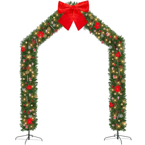 Karl home Christmas Artificial Tree Archway Decoration, Realistic PVC Holiday
