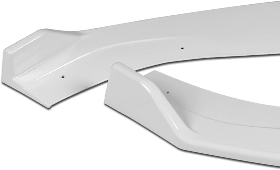 Q1-TECH, Front Bumper Lip fit for Compatible with 2014-2020 Volkswagen VW Golf GTI MK7, Front Bumper Lip Spoiler Air Chin Body Kit Splitter Painted Glossy White ABS, 2015 2016 2017 2018 2019