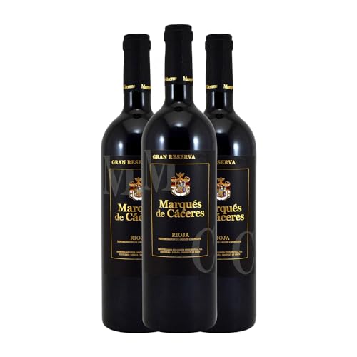Marqués de Cáceres Rioja Gran Reserva 75 cl Vino tinto (Caja de 3 Botellas de 75 cl)