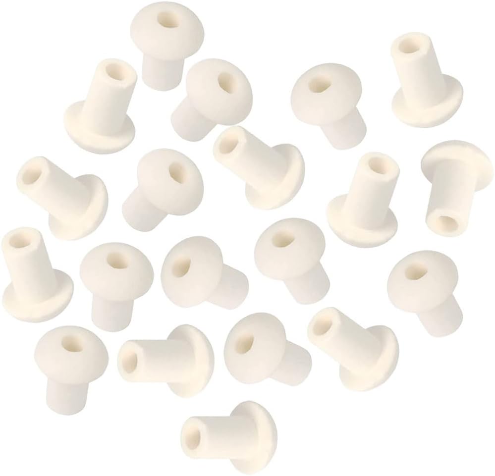 20Pcs Oil Lamp Wick Holders: Ceramic Lantern Wick Holder, Alcohol Lamp Replacements Accessories