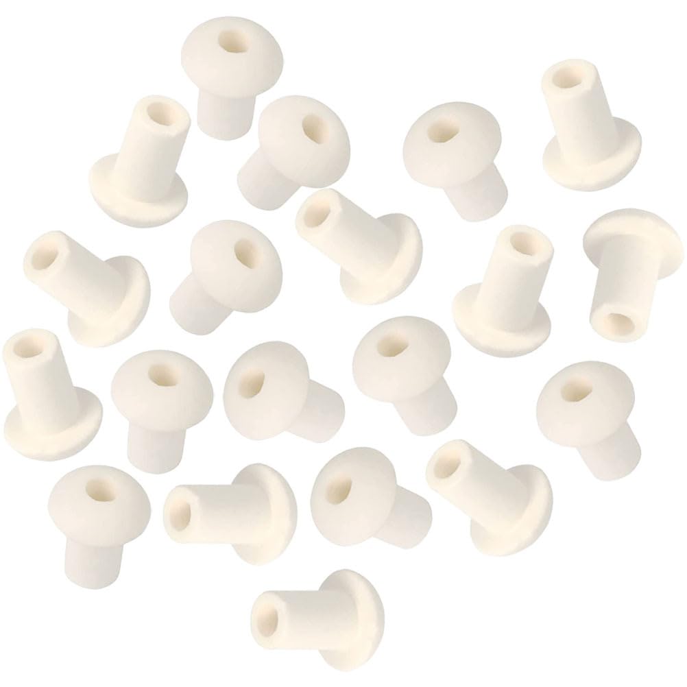 20Pcs Oil Lamp Wick Holders: Ceramic Lantern Wick Holder, Alcohol Lamp Replacements Accessories