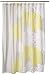 Comfort Spaces Enya Bathroom Shower Floral Printed Cute Chic Microfiber Fabric Bath Curtains, 72"x72", Yellow/Grey