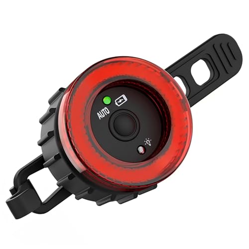 Feu arrière pour vélo LED rechargeable à arrêt automatique