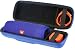 Khanka Hard Travel Case Replacement for JBL Charge 3 Waterproof Portable Wireless Bluetooth Speaker. Extra Room for Charger and USB Cable (Blue)