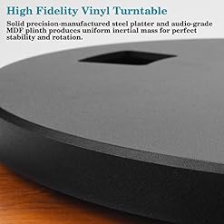 Platine Vinyle, Bluetooth Tourne Disque avec Cartouche Magnétique et Deux Haut-Parleurs de 15 W – Entraînement par… - Les Beatles, Paul McCartney, John Lennon, RIngo Starr, George Harrison Platine Vinyle, Bluetooth Tourne Disque avec Cartouche Magnétique et Deux Haut-Parleurs de 15 W - Entraînement par… – Image 6