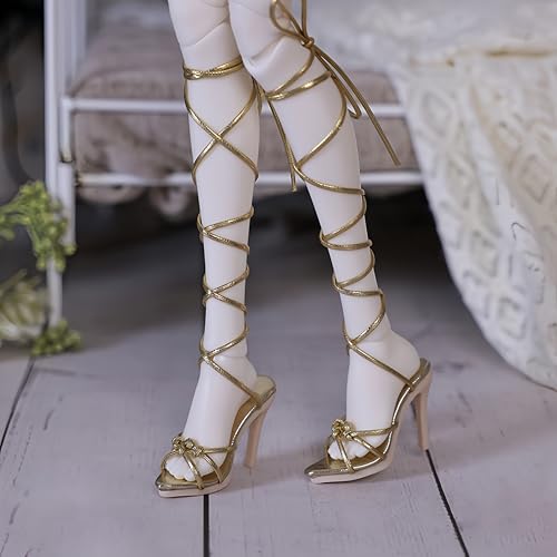 Chaussures poupée 1/4 BJD à talons hauts à lanières