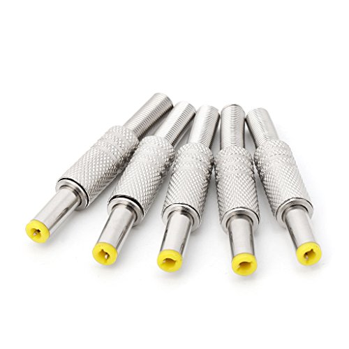 Conector macho 5.5x2.5mm metálico 5 piezas miniatura 2