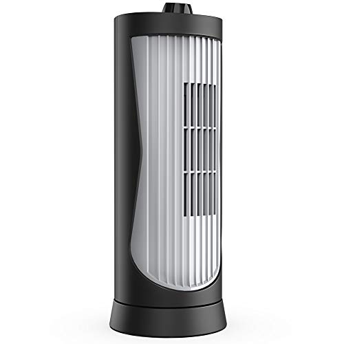 Oscillating Tower Fan, Ultra Quiet Personal Small Cooling Fan, 13 Inch Ultra Slim Mini Desk Fan for Indoor Home Office Bedroom Use, 2 Settings