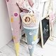 SANLIUSANJIU 2 Stücke Schultüten Holzanhänger, Geschenkanhänger zur Einschulung, Schultüte Zuckertüte Deko Namensanhänger für Jungen und Mädchen Erster Schultag (A)