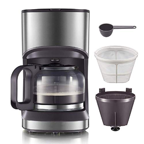 Máquina de café expreso Cafetera, cafetera, cafetera, cafetera con filtro de café y jarra de vidrio, pequeñas máquinas…