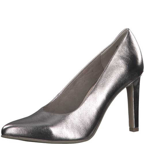MARCO TOZZI Damen Pumps Spitz Vegan, Beige (Platinum), 39 EU