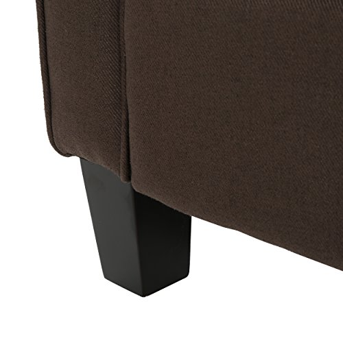 Gdfstudio Thelma Traditional Fabric Recliner (Coffee) #TOP5
