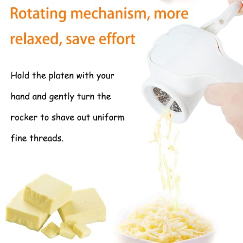 Rotary Cheese Grater Shredder Parmesan Cheese Grater Rotary Handheld，Cheese, Vegetable, Nut Grater，Suitable For Home, Hotel, Restaurant Hand Crank Cheese Grater #TOP1