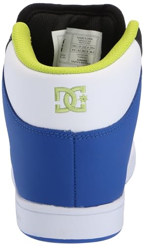 DC Boy's Unisex-Child Manual V Hi Skate Shoe, Black/Blue/Green, 11.5 Little Kid3