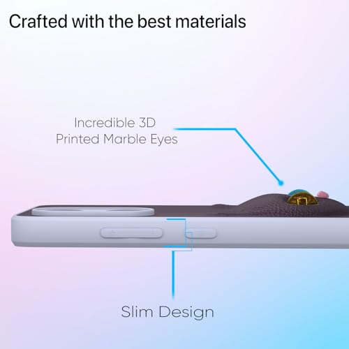 Image of Pikkme Back Cover for Oneplus Nord Ce 5 5G | Cute Cat Leather Finish for Girls | Soft TPU | Bumper Case (Purple)
