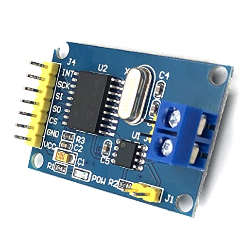 Módulo MCP2515 SPI transceptor TJA1050 CAN Bus para prototipado electrónico con AVR y Arduino 6