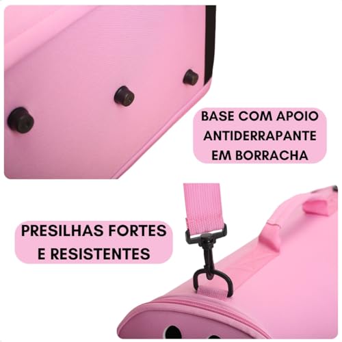 Bolsa De Transporte Pet Para Cachorro Gato Cão Avião Viagem Viajar Passeio Com Alça De Ombro Ventila