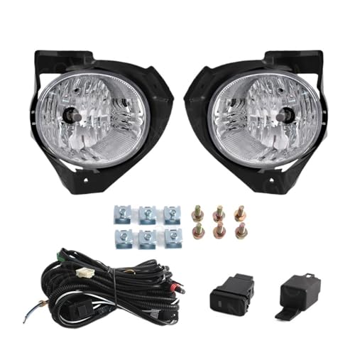 Dnhqknoaf Feu Avant Antibrouillard Pour Toyota Pour Hilux Pour Vigo 2008-2010 Voiture Antibrouillard Lampe Diurne Phares Fils Interrupteur Relais 12V