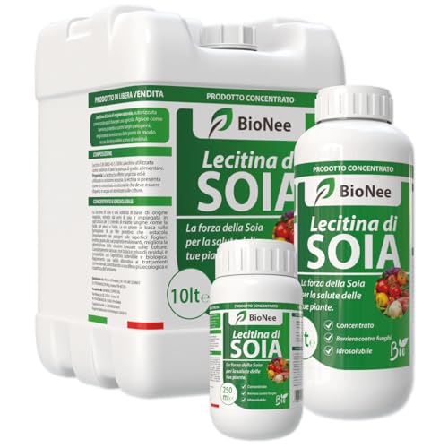 Lecitina de soja 1L – Sustancia de base natural | Concentrado hidrosoluble para uso agrícola | Barrera protectora contra hongos | Para plantas frutales, hortalizas y ornamentales